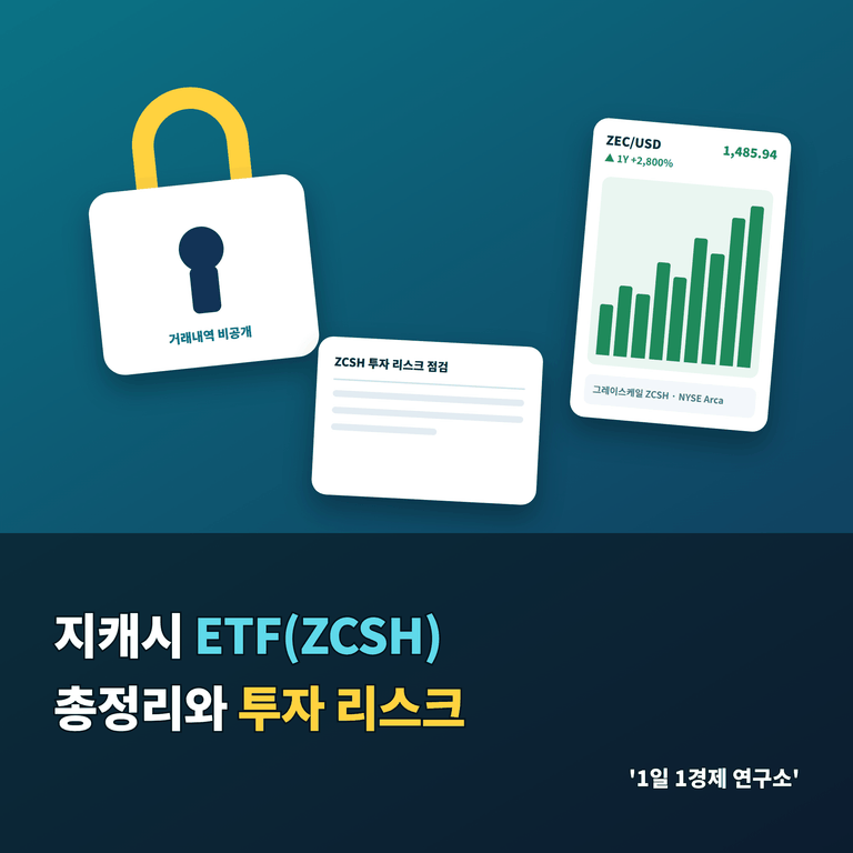지캐시 ETF(ZCSH) 총정리와 투자 리스크