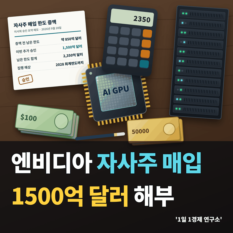 엔비디아 자사주 매입 1500억 달러 해부