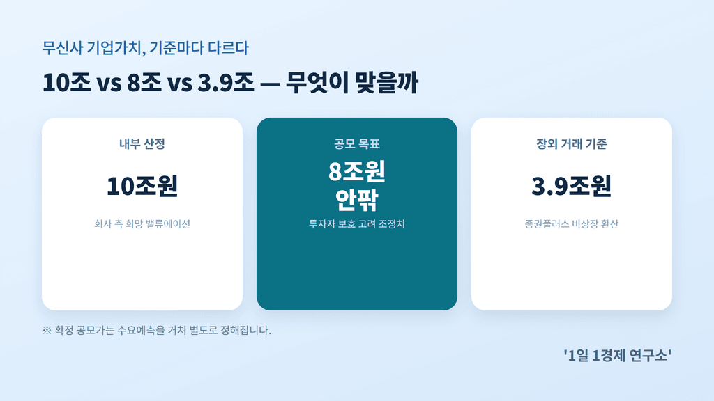 무신사 기업가치 10조·8조·3.9조원 비교