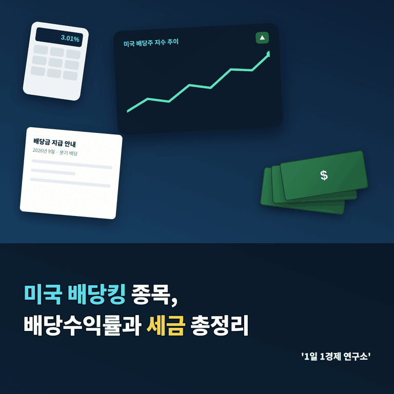 미국 배당킹 종목, 배당수익률과 세금 총정리