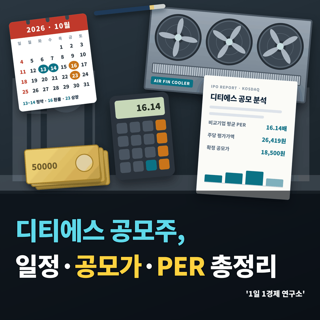 디티에스 공모주, 일정·공모가·PER 총정리