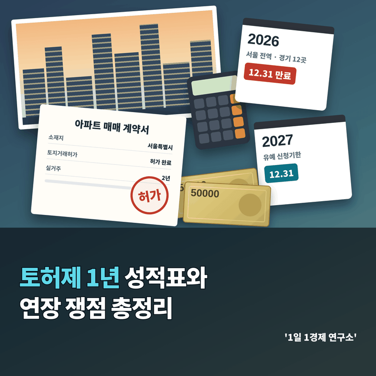 토허제 1년 성적표와 연장 쟁점 총정리