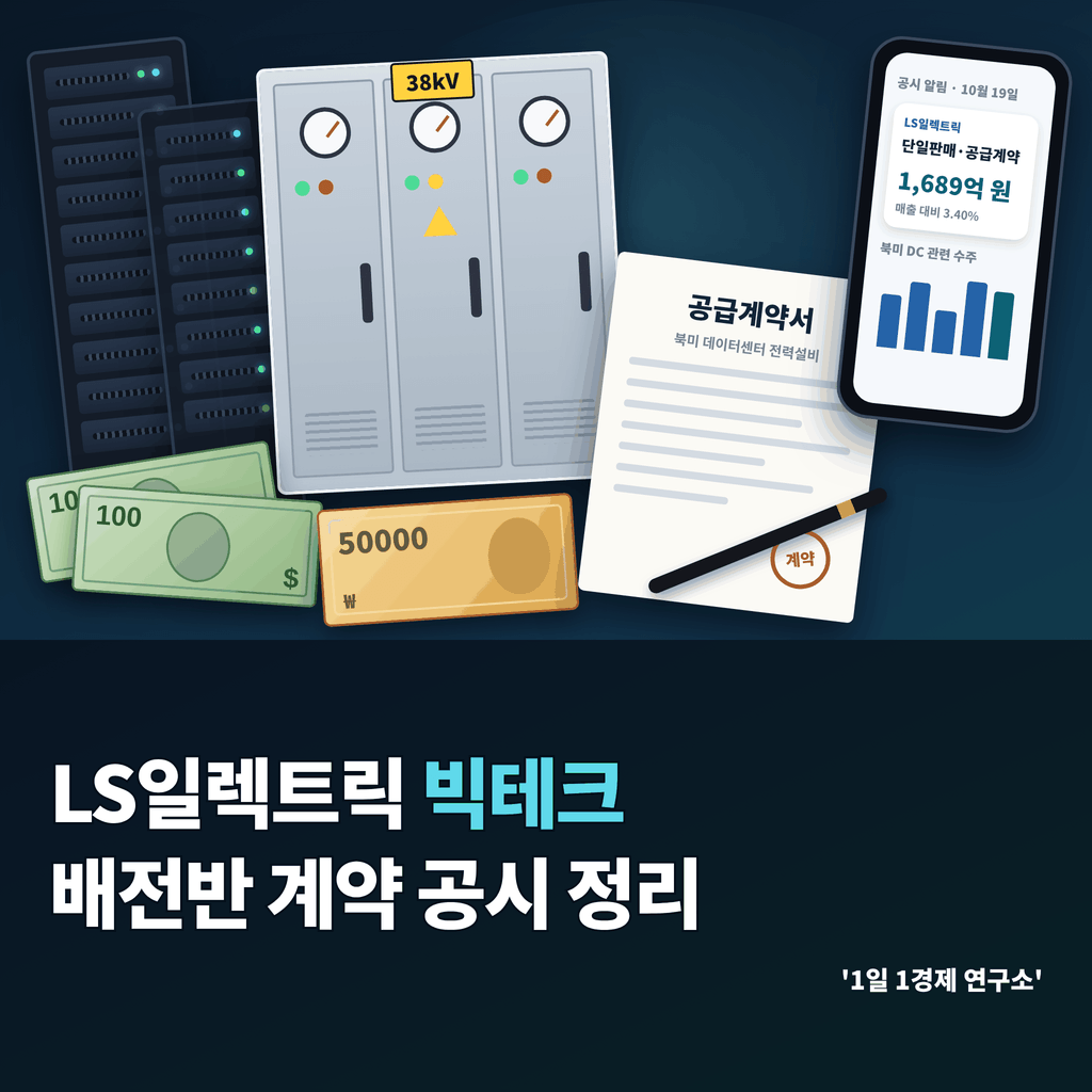 LS일렉트릭 빅테크 배전반 계약 공시 정리