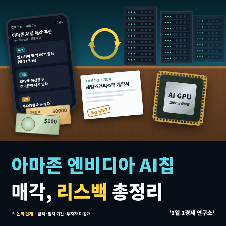 아마존 엔비디아 AI칩 매각, 리스백 총정리